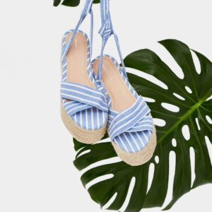 Scarf fabric tie-up wedges